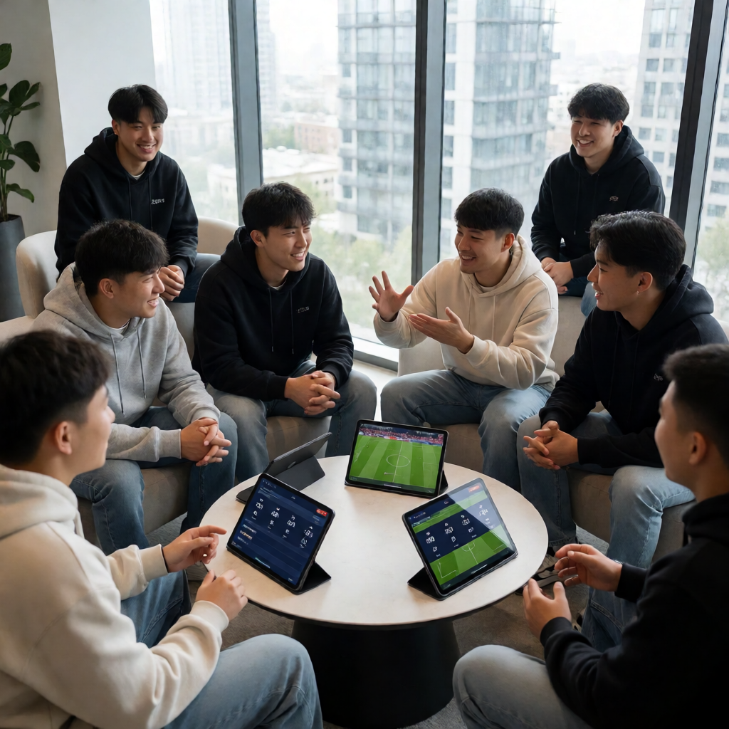 球迷社区交流聚会画面